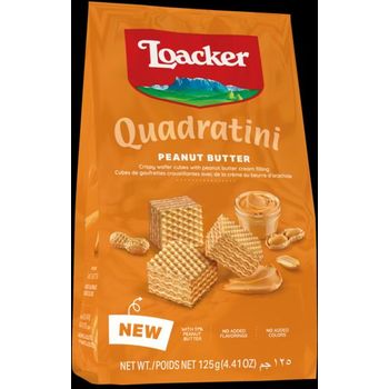 Loacker Quadratini Peanut Butter 125g
