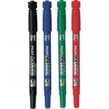 Pilot Twin Permanent Marker Pack of 2