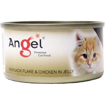 Angel Cat Canned Food Skipjack Flake And Chicken In Jelly 80g
