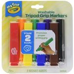 Crayola My First Washable Tripod Markers for Toddlers 8ct