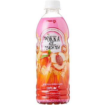 POKKA ICE PEACH TEA 500ML