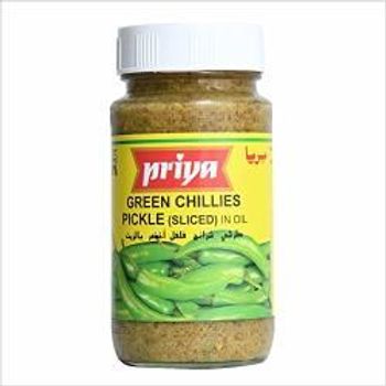 Priya Green Chillies Pickle in Oil 300g