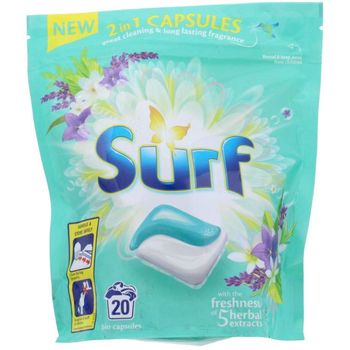 Surf 2 in 1 Capsules Herbal Extract 20 Wash
