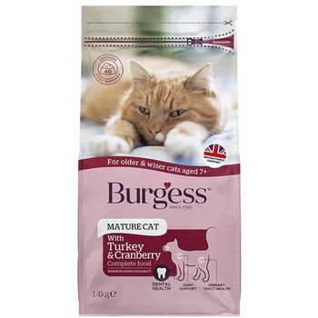 Burgess Cat Adult Mature Turkey & Cranberry 1.4kg
