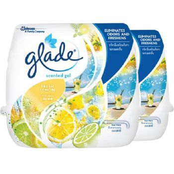 Glade Scented Gel Lemon Twin Pack 180g