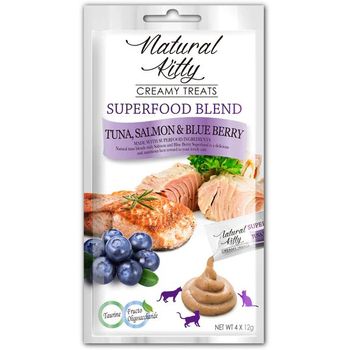 Natural Kitty Tuna with Salmon And Blueberry 48g