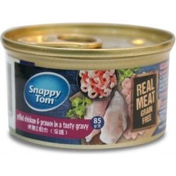 Snappy Tom Cat Real Meat Grain Free Grilled Chicken And Prawn 85g