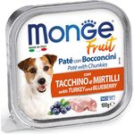 Monge Dog Fruit Turkey & Blueberry Pate with Chunkies 100g