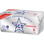 Scs Pure Creamery Butter Block Unsalted 227g