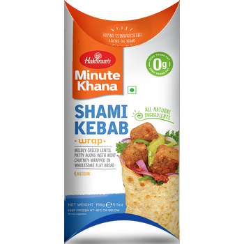 Haldiram's Wraps Shami Kebab Minute Khana 156g