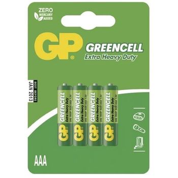 GP Battery Aaa 4 Pcs Greencell 40g