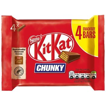 Nestle KitKat Chunky Snack Size 4 Bars 32g 128g