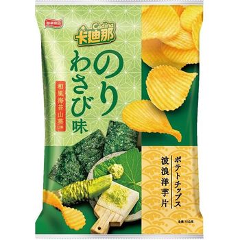 Kadina Japanese Seaweed Wasabi Wavy Potato Chips 43g