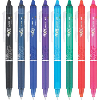 Pilot Frixion Ball Clicker Erasable Pen 0.7mm (Pack of 5)