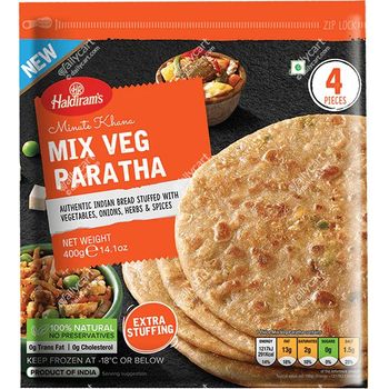 Haldiram's Mix Veg Paratha 4pcs 400g