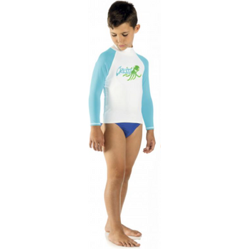 Cressi Rash Guard Junior Long Sleeve Blue Octopus