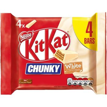 Nestle Kit Kat Chunky White Chocolate Bar Multipack 160g
