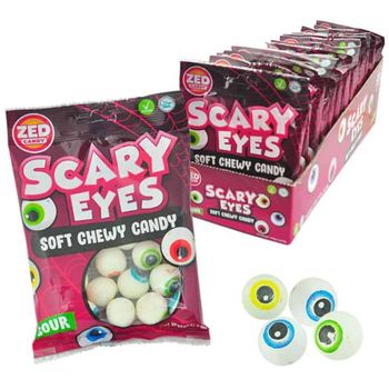 Zed Soft Chewy Candy Scary Eyes 1x90g