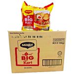 Maggi 2-Minute Big Instant Noodles – Curry Flavour (40 Packs - 8 OuterBags x 5 x 106g)