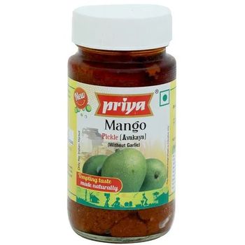 Priya Pickle Mango Avakaya Without Garlic 300g