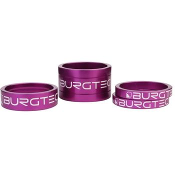 Burgtec Aluminum Headset Spacer Kit 1 1/8" Kit Purple Rain