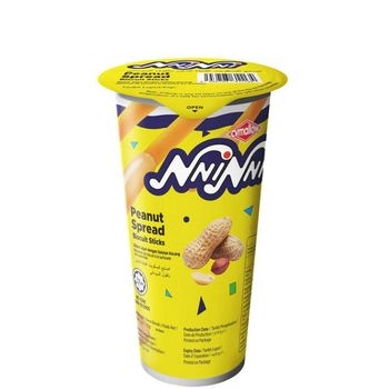 CVMallow Nni Nni Peanut Spread Flavoured Dip with Biscuit Sticks 35g