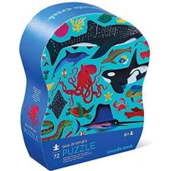 Crocodile Creek Sea Animals 72-piece Junior Jigsaw Puzzle For Kids Ages 5 Years And Up Heavy-duty Box For Storage Finished Puzzle Is 14 In X 19 In
