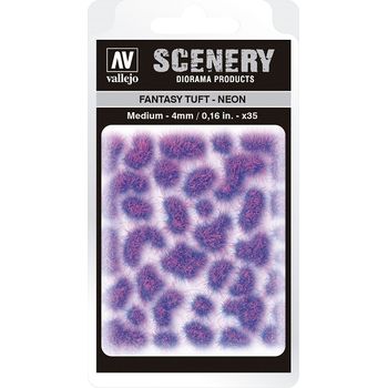 Vallejo Scenery Diorama Products Fantasy Tuft Neon Medium 4mm