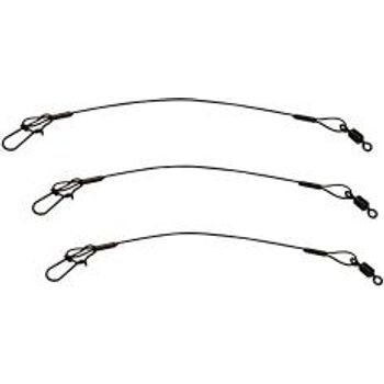 Eagle Claw 08012-003 12-inch Steel Leader 20# Black 3-pack