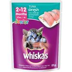 Whiskas Pouch Junior Kitten Wet Food From Real Fish Tuna Flavor 85g