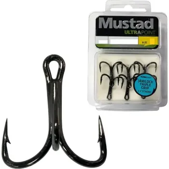 Mustad 3x Jawlock Triple Grip Treble 14