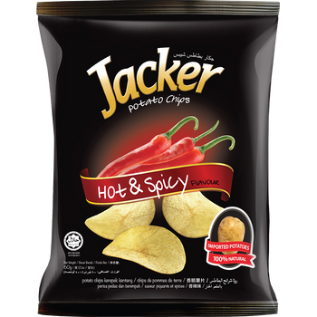 Jacker Potato Chips Hot And Spicy 60g