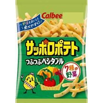 Calbee Sapporo Potato Pebbly Vegetable 24gx24 Bags