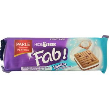 Parle Hide And Seek Fab Vanilla Flavoured Cookies 112g