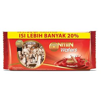 Nissin Wafers Strawberry 132g