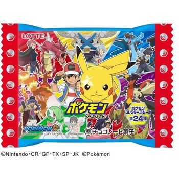 Lotte Pokemon Choco Wafer With A Random Sticker 23g