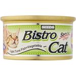 Bistro Cat Canned Food Light Tuna Fish And Vegetables 80g
