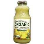 Santa Cruz Organic 100 Percent Lemon Juice 16 Ounce 12 Per Case.