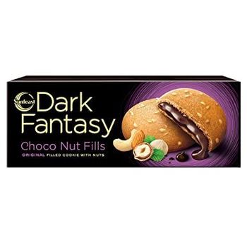 Sunfeast Dark Fantasy Choco Nut Fills Original Filled Cookie With Nuts 75g
