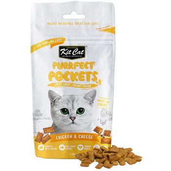 Kit Cat Purrfect Pockets Chicken And Cheese 60g