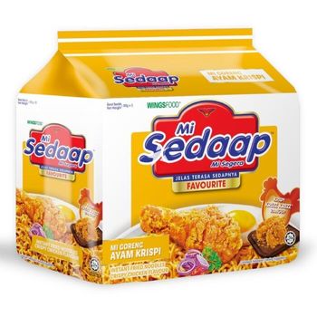 Mi Sedaap Instant Fried Noodles Crispy Chicken Flavour 5pcs 88g