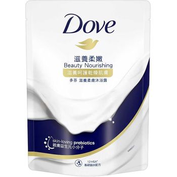 DOVE BEAUTY NOURISHING BODY WASH REFILL 580G