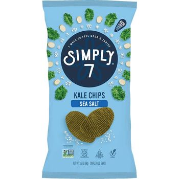 Simply 7 Gluten Kale Chips Sea Salt 100g