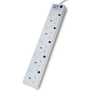 PowerPac 5 Way 3m Extension Cord With 2pin Direct Pp3885n
