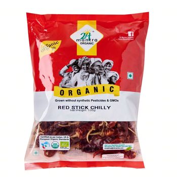 24 Mantra Organic Red Stick Chilly 100g