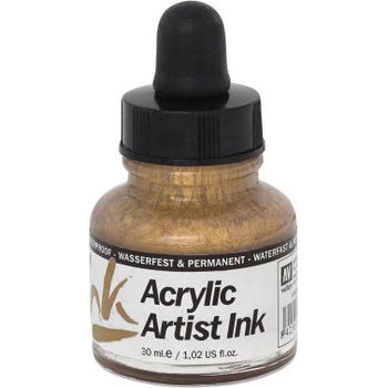 Vallejo Artist Acrylic Ink 30ml Gold