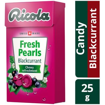 Ricola Fresh Pearls Sugar Candy Blackcurrant 25g