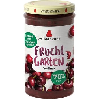 Zwergenwiese Fruchtgarten Organic Sour Cherry Fruit Spread 225g