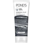 Ponds Pure White Mineral Clay Face Cleanser Scrub Charcoal 90g