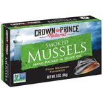 Crown Prince Natural Smoked Mussels In Olive Oil 85g